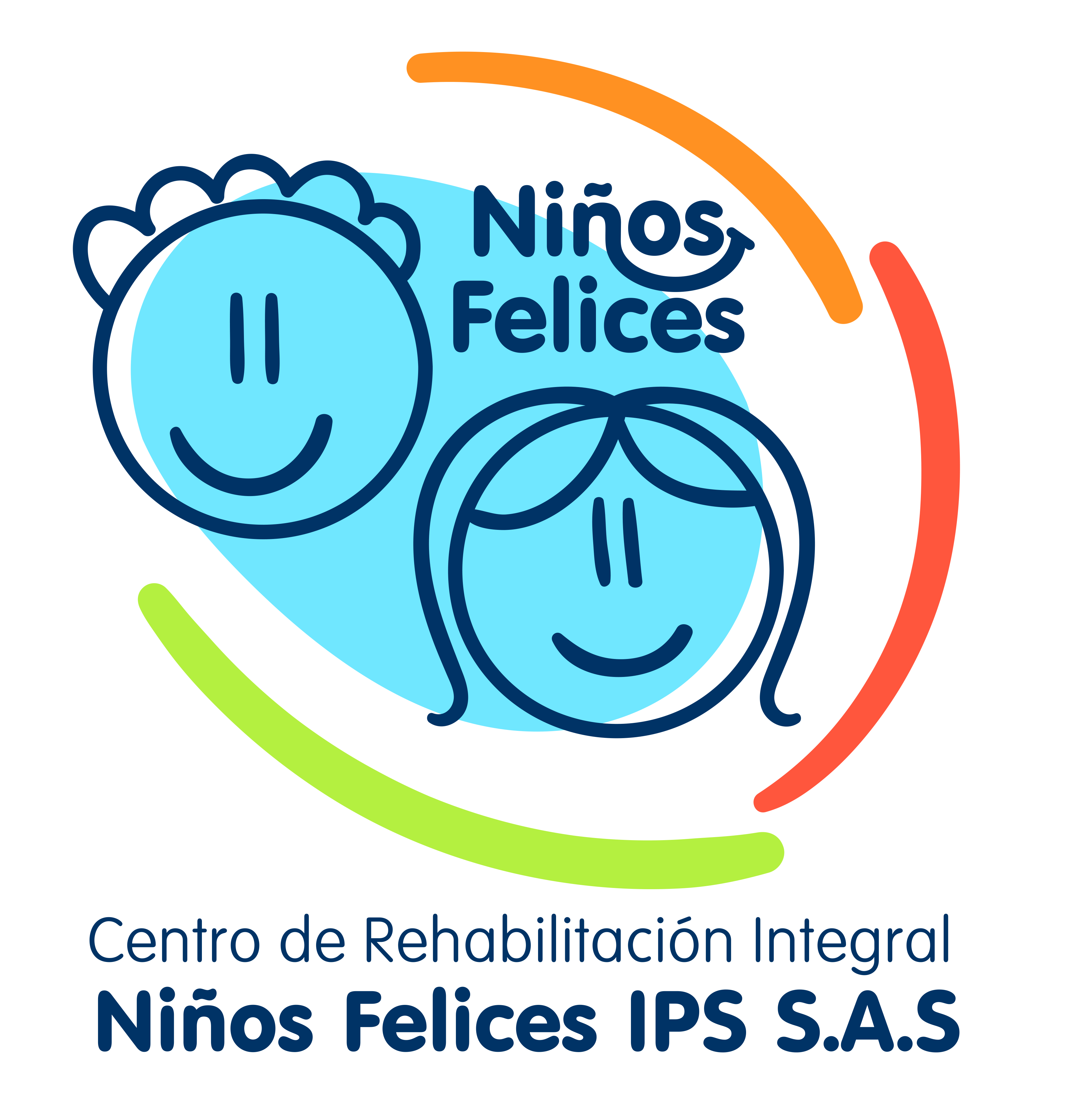 Niños Felices logo borde blanco